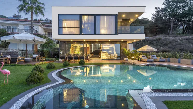 Luxury Smart Villa with Sea and Castle Views in Bektaş, Alanya