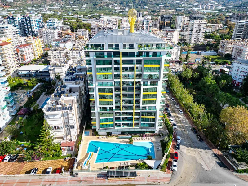Furnished 1+1 Apartment in a Luxury Complex Near the Sea