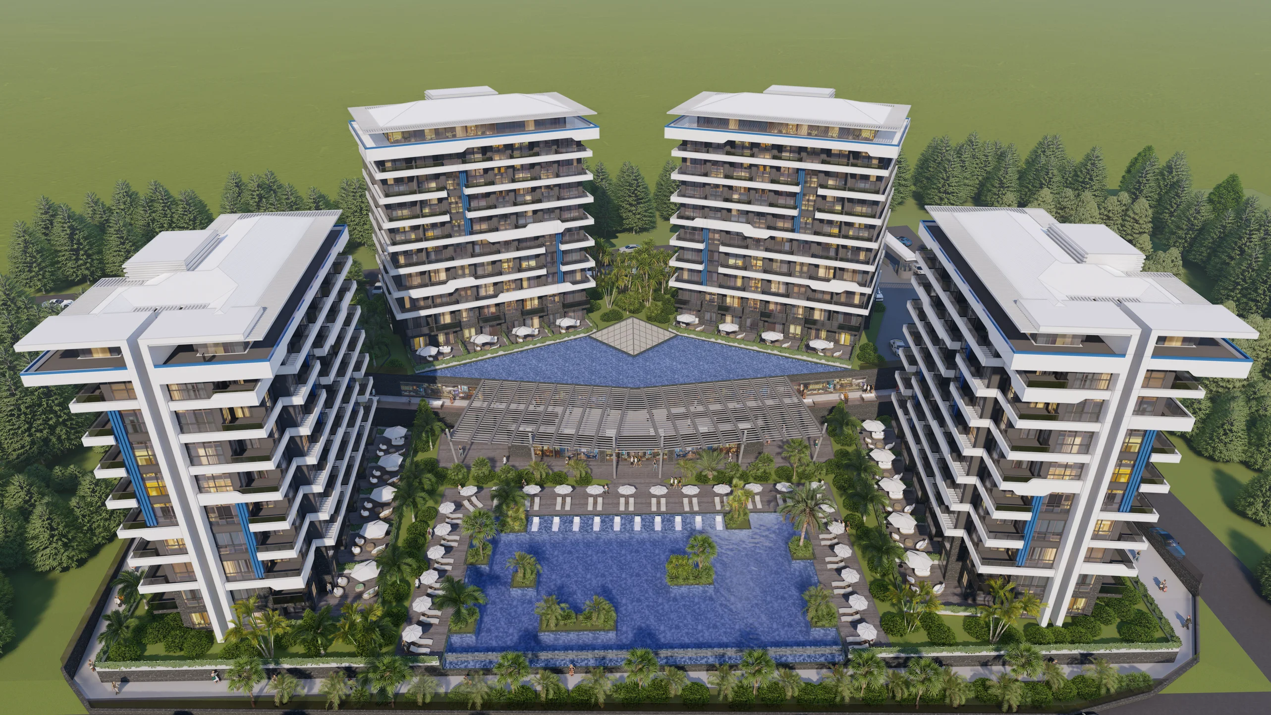 Residential Development (4 Blocks) в Аланье, Окурджалар