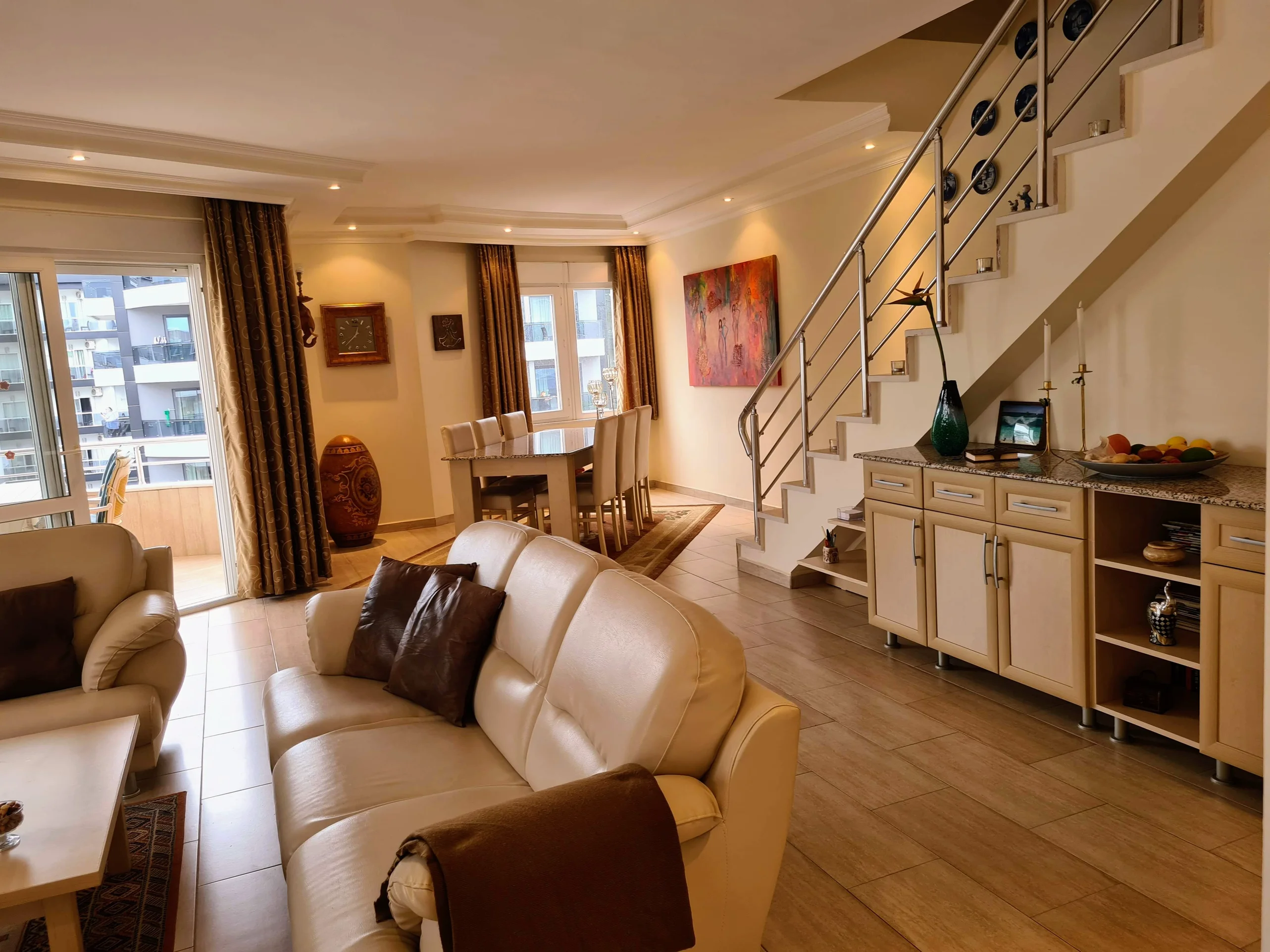 4+1 PENTHOUSE WITH SEA VIEW IN ALANYA,OBA