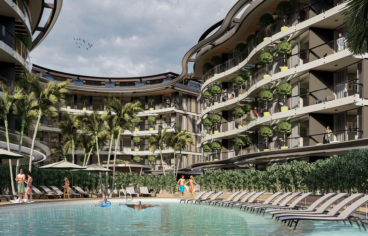 Custom-designed duplex apartment is for sale in the OBA area.