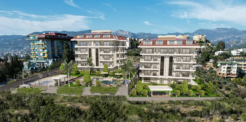 NEW APARTMETS WITH SEA VIEW AND SEPERATE KITCHEN KESTEL ALANYA